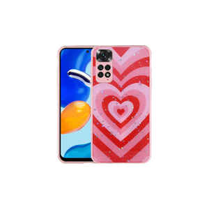 Coque en silicone marbrée à motif marguerite scintillante de luxe pour Xiaomi Redmi Note 11S Global, protection de l'appareil photo, coque arrière brillante Popy - Product Image 2