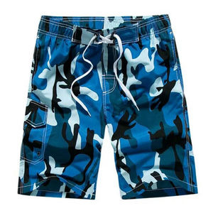 Shorts de bain décontractés personnalisés pour hommes, imprimé camouflage, séchage rapide, pour l'été, la plage et le surf, en tissu Oxford écologique avec logo – Vente en gros - Product Image 3