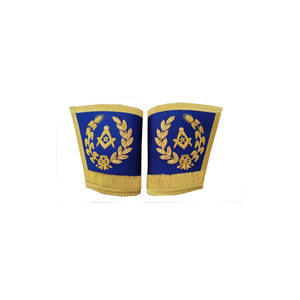 Gants de Grand Officier maçonniques de qualité supérieure, brodés, avec logo et emballage personnalisés - Product Image 1