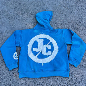 Personalizado Zip Up Fabricante Distress Patch Acid Wash Sudadera con capucha Sudaderas con capucha desgastadas Venta al por mayor Vintage Transpirable Sudaderas con capucha Sudaderas - Product Image 4
