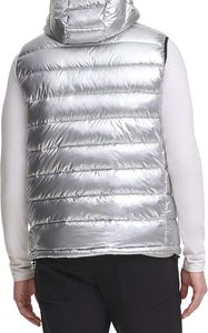 Chaquetas acolchadas de nailon negro con logotipo personalizado al por mayor para hombre, abrigos cálidos con relleno de burbujas de estilo exterior de pato de invierno con cuello levantado - Product Image 3