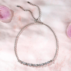 Jeulia <b>Infinity</b> Round Cut Sterling Silver Fashion Tennis <b>Bracelet</b> - Product Image 6