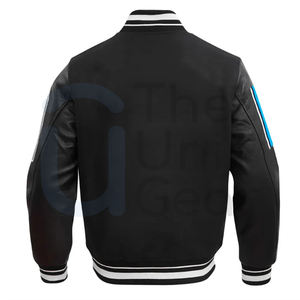 Blouson de baseball universitaire pour homme, 100 % coton respirant et écologique, double usage, pour étudiants et motards - Product Image 2