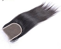 Penjualan Langsung Pabrik India, Rambut Asli Remy India, Lace Closure 4X4 5X5 6X6, Ekstensi Bebas Sambungan Tengah Tiga Bagian, Bebas Bahan Kimia, Double