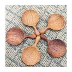 Cucharón de sopa de madera japonés hecho a mano personalizado al por mayor utensilios con mango personalizado para bodas y ramen - Product Image 3