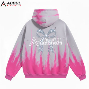 Sudaderas con Capucha de Diseño Moderno para Hombre, Lavado Ácido, con Pedrería, para Ropa Urbana de Moda - Product Image 2