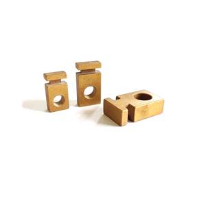 Pièces de mécanisme en laiton industriel de longue durée, contacts électriques à haute conductivité pour la protection des circuits - Product Image 1