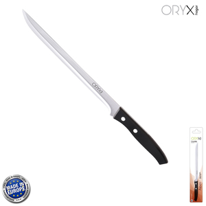 Aspen Ham Carving Knife, Stainless Steel Blade, 25 cm, Black - Product Image 1