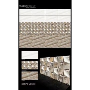 Haute brillance 300x600mm 30x60cm Royal violet fleur Design 12x24 carreaux de mur en céramique pour salle de bain intérieur porcelaine décorative - Product Image 2