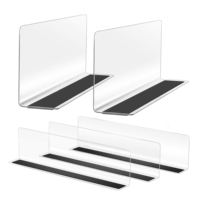 Panneau de séparation d'étagère en PVC transparent, durable et écologique, personnalisé OEM ODM, pour l'organisation des armoires de cuisine, des réfrigérateurs et des garde-manger