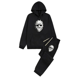 OEM Tech Fleece Slim Fit Costume de jogging noir pour hommes Respirant Imprimé Survêtement d'hiver Taille M Survêtement Hommes Survêtement - Product Image 1