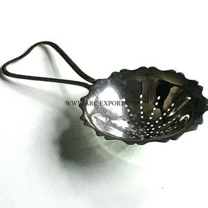 Infusor de té de café de Metal de gran tamaño hecho a mano de calidad Superior, colador de café de cocina para el hogar chapado en oro y plata, diseñador único - Product Image 6