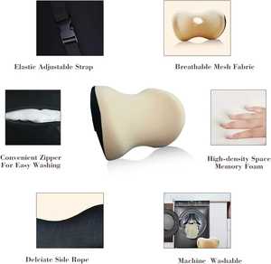 Memory foam <b>rest</b> car <b>neck</b> headrest <b>pillow</b> for driving travel <b>neck</b> <b>pillow</b> back cushion car <b>neck</b> cushion - Product Image 4