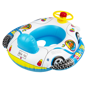 Voiture à pontons en plastique pour enfants avec volant, incluant des fonctions de vélo et de natation - Product Image 6