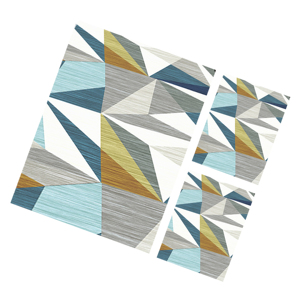 Tapis de sol moderne et élégant pour la maison, antidérapant, anti-allergique, facile à nettoyer, imprimé brillant, design abstrait, non toxique, fabriqué à la machine. - Product Image 1