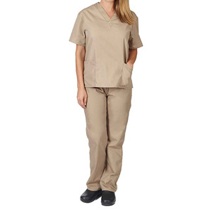 OEM al por mayor personalizado ligero transpirable señoras Hospital Scrub Sets mejor Material uniformes médicos - Product Image 4
