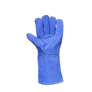 Guantes de soldadura de doble palma de cuero dividido de piel de vaca personalizados Protección de trabajo de seguridad de construcción industrial al aire libre resistente - Product Image 5