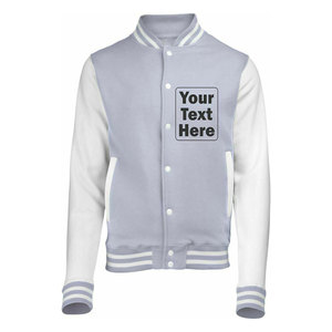 แจ็กเก็ตเบสบอลวิทยาลัยผ้ากำมะหยี่ขนแกะสำหรับผู้ชายเสื้อแจ็กเก็ตทีมตัวแทนแขนยาวสไตล์วินเทจ - Product Image 4
