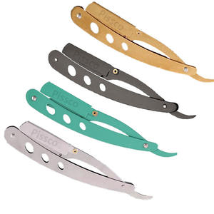 Mejor Empresa Pissco: Maquinilla de Afeitar de Barbero Plegable de Seguridad con Mango, Cuchilla Recta para Afeitar, Soporte para Maquinilla de Barbero, 1 Pieza - Product Image 2