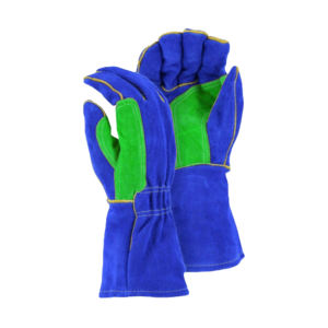 Guantes de Soldadura de Cuero Reforzado, Resistentes al Calor, Chispas, Fuego, para Asar Carne, Industriales, de Seguridad - Product Image 3