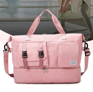 Sac à main de fitness tendance pour hommes avec séparation humide-sec Sac de basket-ball imperméable avec fermeture à glissière pour les sports de voyage - Product Image 4