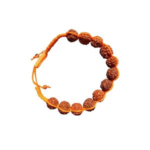 Bracelet Rudraksha Rakhi pour frère avec matériel Tilak et carte de voeux - Product Image 5