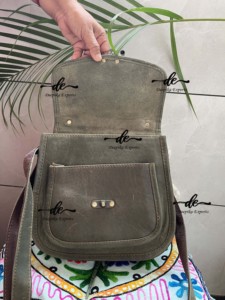 Echte Leder handtasche Umhängetasche Neues Design Hand gefertigte Umhängetasche aus echtem Leder Geldbörse für Frauen - Product Image 3