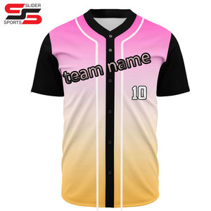Chemises de baseball brodées avec impression de logo personnalisé de haute qualité Maillot de softball pour hommes Maillot de baseball sublimé - Product Image 4