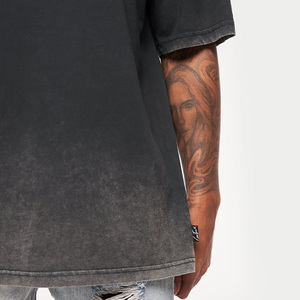 Vintage Heavyweight 100% Cotton <b>Drop</b>-Shoulder Oversize <b>Acid</b> Wash T-Shirt for Men High Quality Fabric Made T-Shirts - Product Image 4