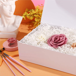 <b>Large</b> 13.5x9x4.1 Inches White Sturdy Magnetic Closure Gift <b>Boxes</b> with Embossed Lid Customizable Printing - Product Image 2