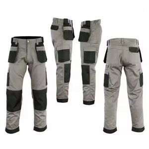 <b>Men's</b> Casual Cotton Cargo Work Trousers <b>Summer</b> Outdoor Multi-Pocket <b>Pants</b> with Anti-Wrinkle Feature - Product Image 1