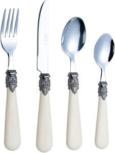 Juego de Cubiertos de Acero Inoxidable de Tendencia para Restaurantes, Juego de Cuchillos, Cucharas y Tenedores, Juego de Cubiertos para Mesa de Comedor - Product Image 5