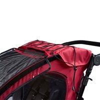Remorque de vélo en alliage d'aluminium pour enfants avec suspension indépendante, pneus de 20 pouces, charge utile de 35 kg