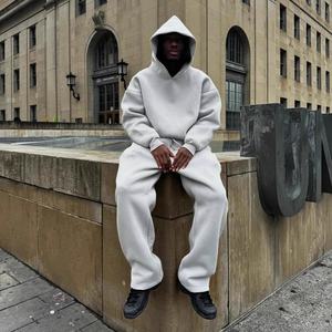 Conjunto de Pantalones Deportivos y Sudadera con Capucha de 2 Piezas, Estilo Holgado, Personalizado, para Hombre - Product Image 2