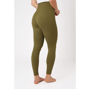 Ropa de montar de fábrica OEM, mallas de montar a caballo ajustadas personalizadas con asiento de silicona completo, mallas de asiento completo para mujer - Product Image 3