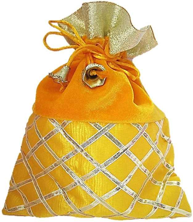 Traditional Velvet Gota Potli Handbag for Women Elegant Shagun Gifting Pouches for Weddings Mehandi Jewelry Chinese New Year