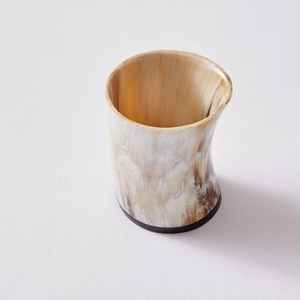 Top-Upgraded Buffalo Horn Glass <b>Viking</b> Drinking Horn Mug Agate Low Price Beer <b>Cup</b> with Natural by crescent crafts - Product Image 2