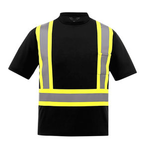 Camiseta de Alta Visibilidad de Manga Corta, Camiseta de Seguridad Reflectante de Buena Calidad, Camiseta de Alta Visibilidad Transpirable para Hombre - Product Image 4