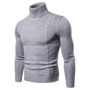 New Style <b>Men's</b> <b>Turtleneck</b> Pullover <b>Sweater</b> <b>Sweater</b> Jacquard <b>Sweater</b> - Product Image 3