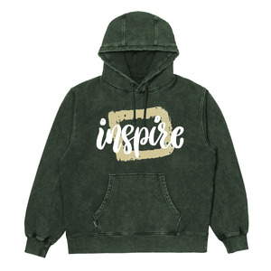 Acid Wash Hoodies Washed Hooded For Men's Dark Maroon Color Heavyweight High Street Pullover Hoodie With <b>Screen</b> Printed Design - Product Image 5