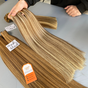 Extensions de cheveux à trame double, 100 % cheveux humains vierges non traités, cuticules alignées, pour grossistes - Product Image 4