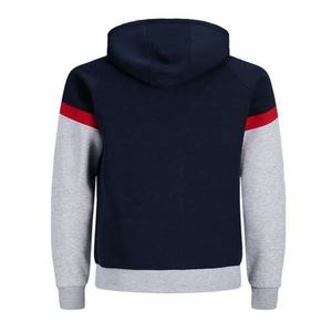 เสื้อฮู้ดผ้าคอตตอนผ้าเฟรนช์เทอร์รี่โอเวอร์ไซส์ไม่มีเชือกผ้าฟลีซหนาแบบไม่ระบุไว้เปิดไหล่ระบายอากาศได้ - Product Image 2