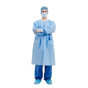 Bata y Pantalón Quirúrgicos Unisex para Cirujanos y Personal, Material Antibacteriano Resistente, Cintura Elástica, Traje de Cirujano - Product Image 1