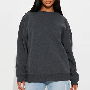 เสื้อกันหนาวแบบสวมหัวโอเวอร์ไซส์เสื้อสเวตเตอร์แบบพรีเมียมเสื้อสเวตเตอร์ขนแกะเทอร์รี่ใส่พอดีไหล่พอดีตัว2026 - Product Image 1