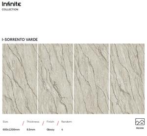 Carrelage en porcelaine émaillée à l'encre profonde, effet marbre de luxe, 600x1200mm, grand format, Cararra, pour la maison, les hôtels, les chambres et les ateliers - Product Image 6