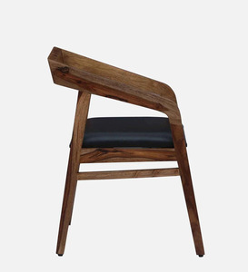 Fauteuil Vinod en teck massif de haute qualité avec tissu de couleur naturelle pour intérieur et extérieur. - Product Image 3