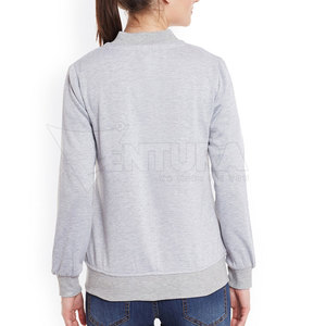 2024 meilleure qualité femmes décontracté Bomber veste Slim Fit tricoté en cuir coquille col montant personnalisé respirant hiver laine doublure - Product Image 4