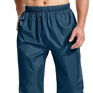 Design Logo <b>Men's</b> High Waist Canvas Casual Pants Breathable Quick Dry Anti-Wrinkle <b>Drawstring</b> Closure Sweatpants Washed 100% - Product Image 6