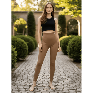 Women's Comfortable <b>Patterned</b> Fleece <b>Leggings</b> 50 Pieces Various Colors Warm Elastic One Size-Ye Store Made Spandex Nylon Push - Product Image 3