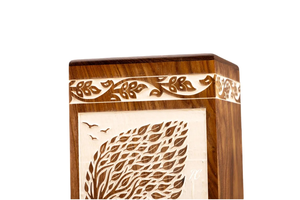 Rosewood Urn <b>Box</b> with Horse Design <b>Wooden</b> Cremation Urn <b>Memorial</b> Keepsake Decorative Cremation Urn for Ashes - Product Image 5